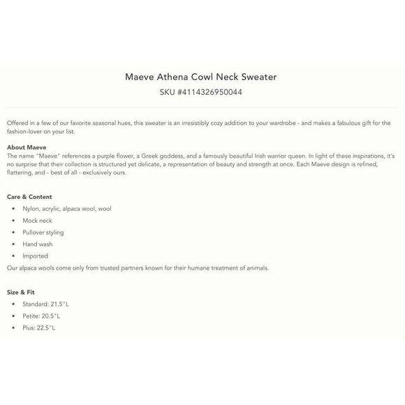 NWT Anthropologie Maeve Athena Sweater - Picture 4 of 10